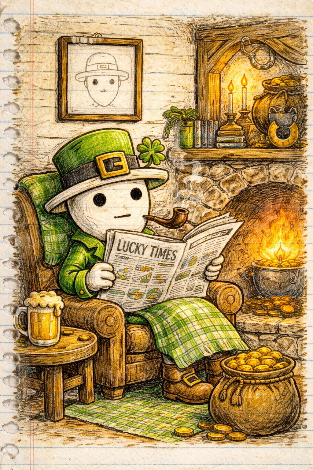 Lucky by the fire reading charts